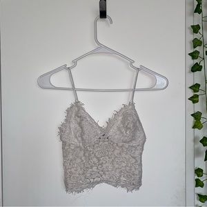 White Lace Bralette / Camisole / Crop Top